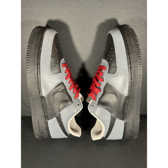Size 12 - Men's Nike Air Force 1 Custom Paint Shoes Sneakers MF Doom Black Gray - Picture 4 of 7